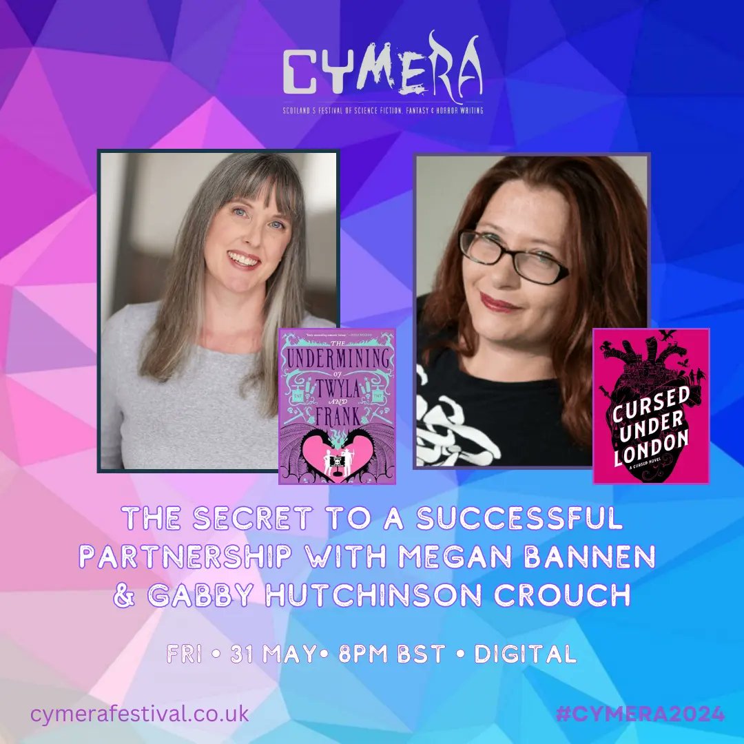 🗨️ Digital Panel: The Secret to a Successful Partnership with Megan Bannen & Gabby Hutchinson Crouch 📅 Friday, 31 May at 8pm BST Reserve your tickets and find the full #Cymera2024 programme on our website: cymerafestival.co.uk/cymera2024-eve…