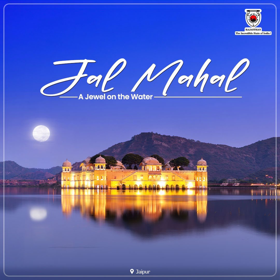 #JalanJalanINDIA Jal Mahal di Jaipur adalah Permata di Atas Air, di tengah ketenangan Danau Man Sagar! Datang dan nikmati keindahan luar biasa dan pemandangan sempurna dari monumen megah ini. 📸: @my_rajasthan #75thIndiaIndonesia