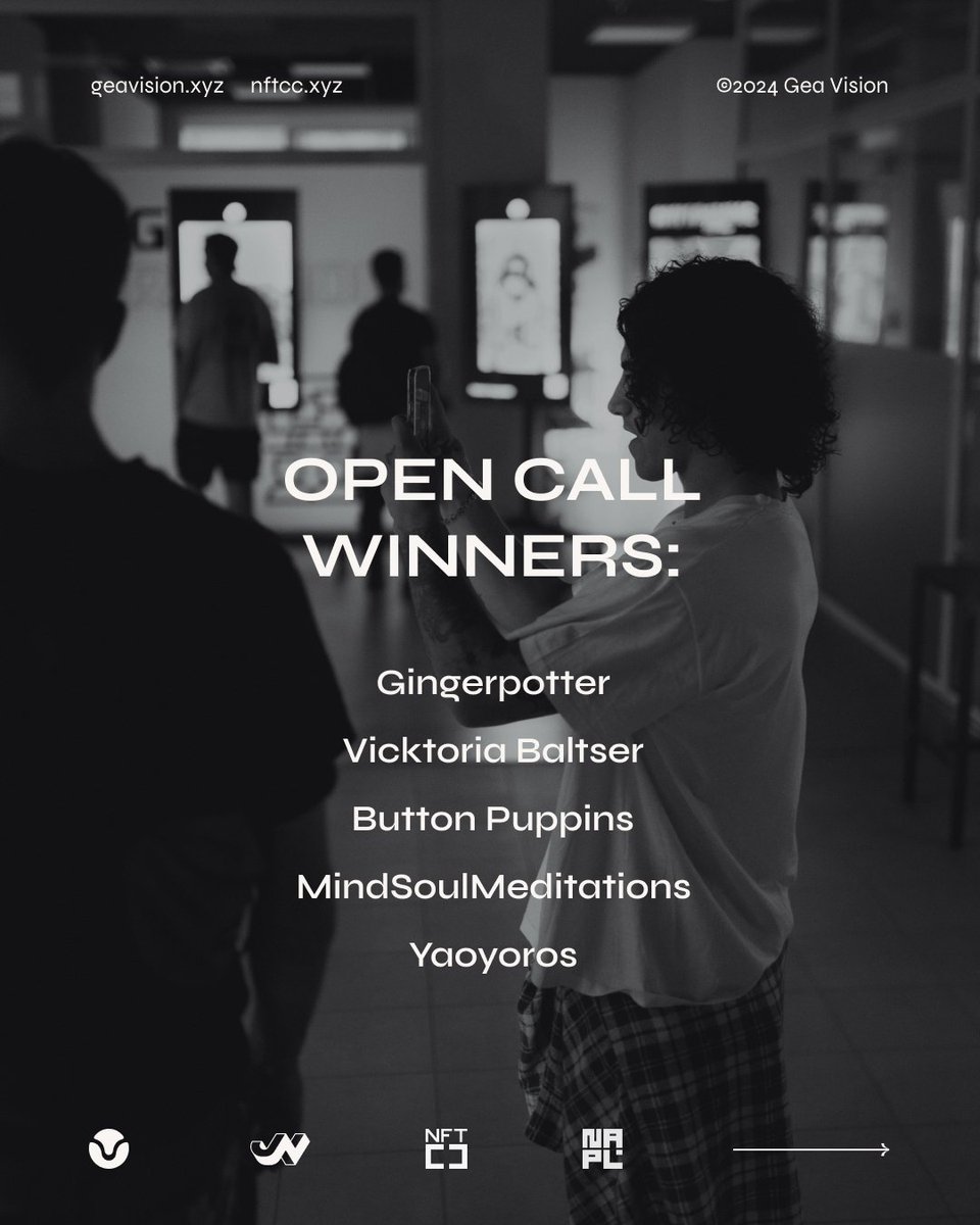 GM fam ❤️‍🔥 Announcing the 5 winners of the Open Call who will be exhibited in the 'New Renaissance' exhibition at NFTcc Naples 2024 @NFT__cc: @Gingerpotter_21 @vickwannagohome @Button_Puppins @Charoa1974 @yaoyoro008 Congratulations to all the artists who participated, stay…