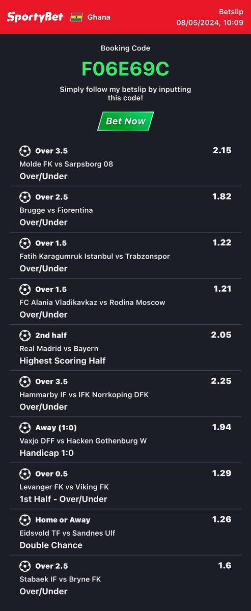 Dangerous But Possible, 10 Selections, 170 Odds , You Can Edit ✍️

F06E69C