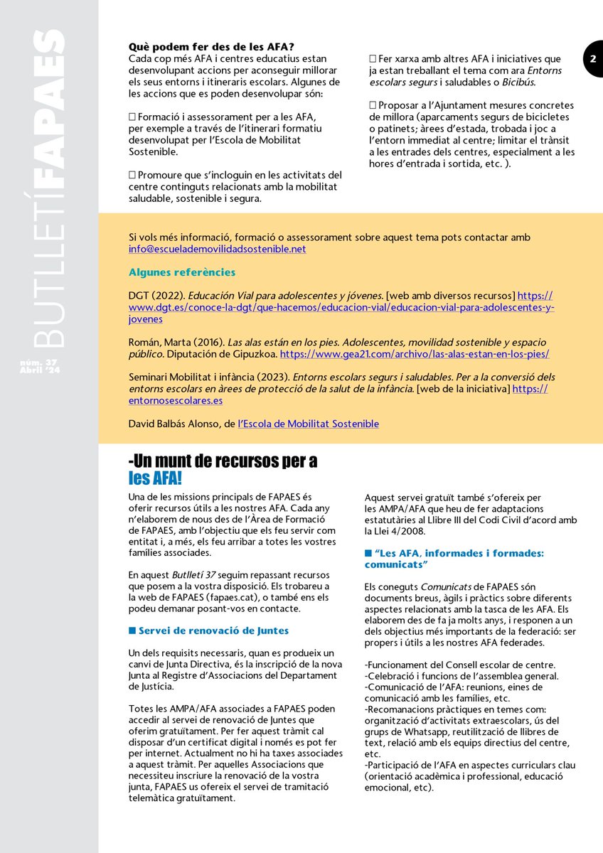 🤸‍♀️Los beneficios de entornos e itinerarios escolares saludables, seguros y que fomenten la autonomía de la adolescencia son muchos y muy variados... 🗒 ✍Descubre más en este breve artículo de la Escuela para @Fapaes_Cat fapaes.cat/2024/04/28/but…