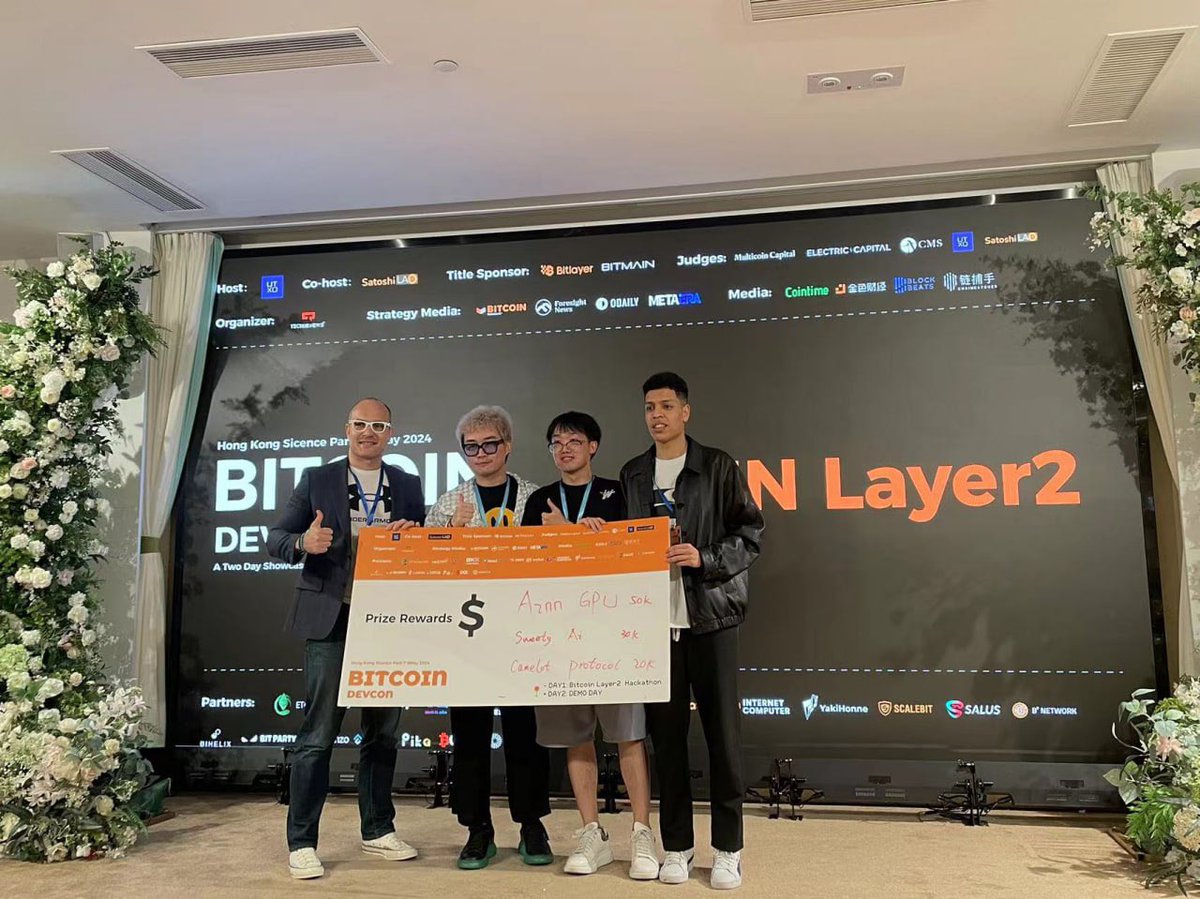 🔼 AILayer Ecosystem Highlights ✨ The winners of the #BitcoinDevcon - @AILayerXYZ Hackathon have been announced, revealing the list of #AILayer ecosystem projects that have won awards. 🔽 🧵 1/7