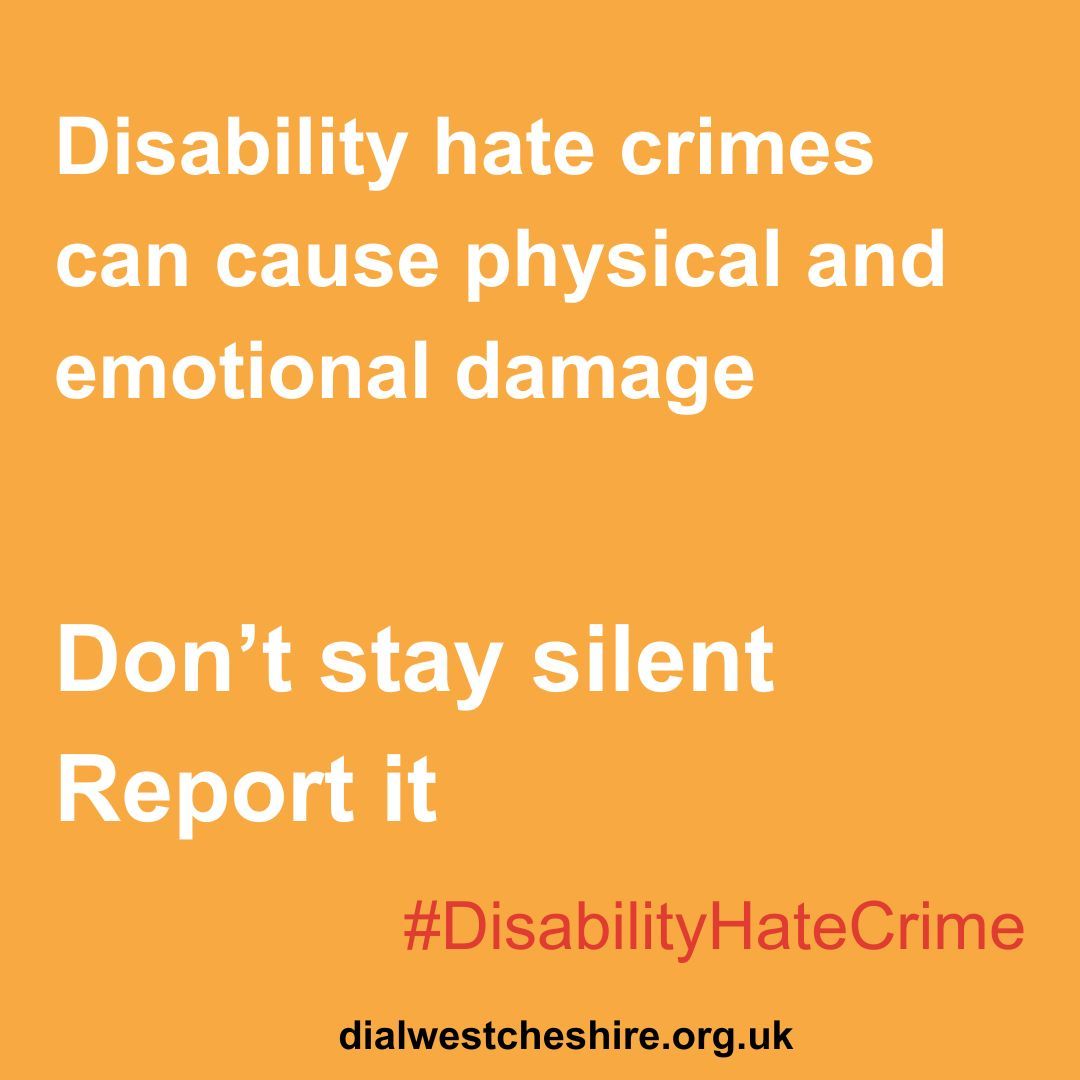 The more the police know about hate crimes, the more they can protect all of us. Anyone can report an incident or crime to the police on 101 (999 in an emergency). You can use the Truevision website 👉 buff.ly/3oy63wf #DisabilityHateCrime #HateCrime #DisabilityRights