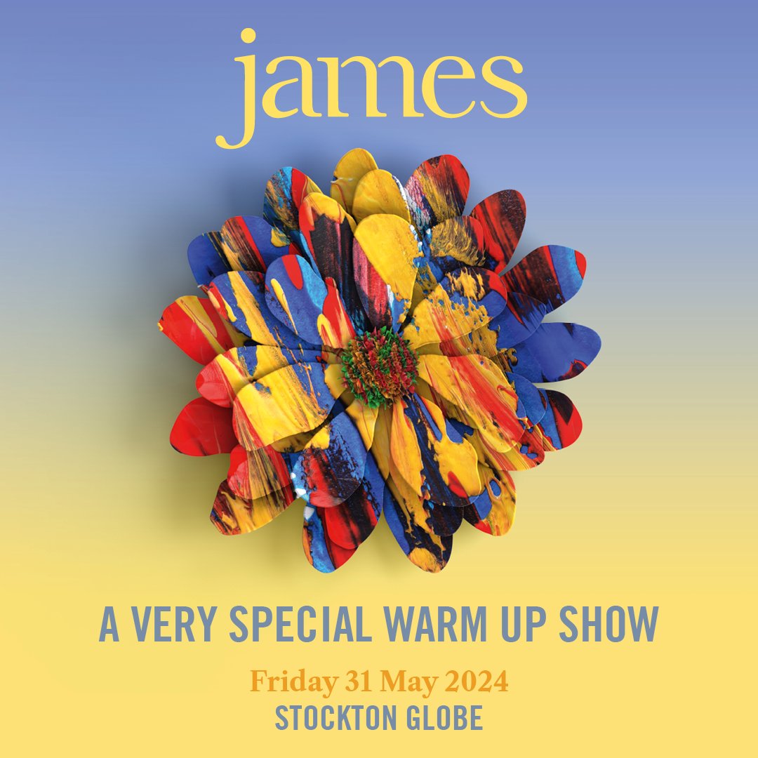 Ahead of their arena tour next month, @wearejames have announced an exclusive warm-up show at @stockton_globe! Tickets will be available from 9am on Friday: gigseekr.com/uk/en/stockton…