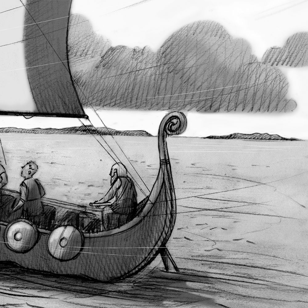 Vikings! Wonderful interior illustration by Garry Parsons from Time Travel Twins: The Viking Attack, written by Josh Lacey. ⚔️ @ICanDrawDinos @JoshLaceybooks @AndersenPress