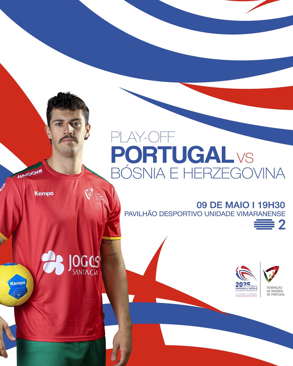 🌍 𝐈𝐇𝐅 𝐖𝐨𝐫𝐥𝐝 𝐂𝐡𝐚𝐦𝐩𝐢𝐨𝐧𝐬𝐡𝐢𝐩 𝟐𝟎𝟐𝟓 𝘗𝘭𝘢𝘺-𝘖𝘧𝘧 🔛 𝐴𝑞𝑢𝑖 𝑛𝑎𝑠𝑐𝑒𝑢 𝑃𝑜𝑟𝑡𝑢𝑔𝑎𝑙! 📣 Heróis do Mar iniciam qualificação na Cidade Berço e já só sonham com a vitória 🤞 🇵🇹✖️🇧🇦 🗓️ 09/05 ⏰ 19h30 📍Guimarães 📺 @RTP2 #heroisdomar #portugal