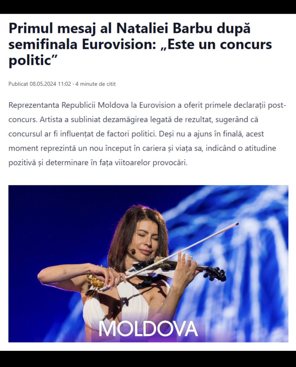 “Eurovision is a political contest” 

OR maybe it’s cos you didn’t move, had no staging concept, had 10 lines of lyrics repeated twice and sent screensaver LEDs

Don’t blame the contest for you not delivering