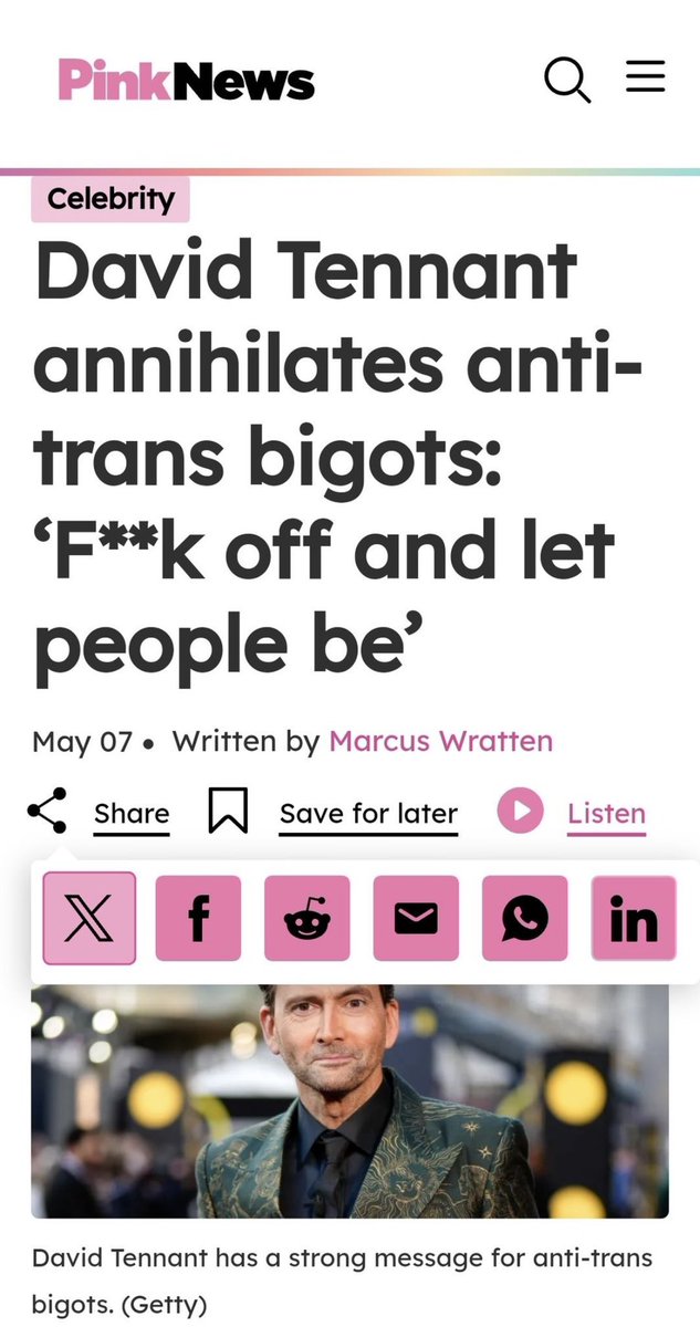 Hilariously cringeworthy & adolescent headline from Prick ‘News’… Rather telling too. These twanks actually believe that telling someone to “f**k off” means you’ve “totalleee annihilated them! We win! We’re skills! We’re da bestest!” Trashy, homophobic & misogynist drivel🙄