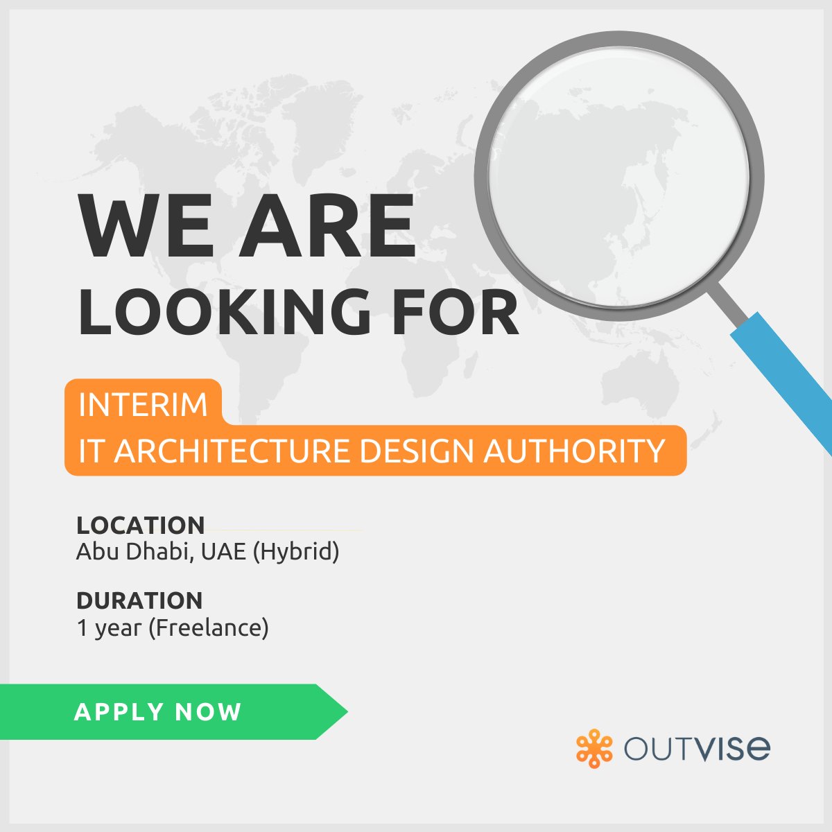 Our client is seeking an Interim IT Architecture Design Authority. 🔎 Apply here 👉 outvise.com/sl/AvHTPzlaL5 #OutviseProjects #Freelance #Hiringnow #MiddleEast