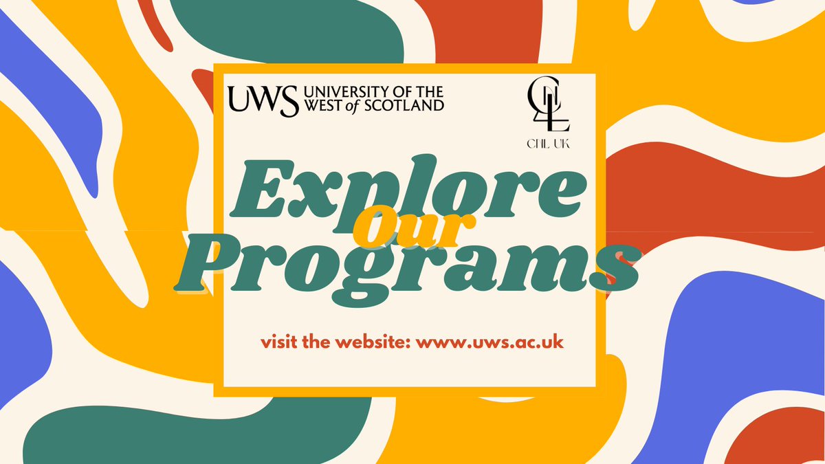 Dive into a world of endless possibilities🎓

Explore our diverse range of programs on our website and embark on a journey of discovery tailored just for you. Your future begins here!

#ExploreYourPotential #DiscoverYourPath #UniversityoftheWestofScotland #UWSPakistan #UWS
