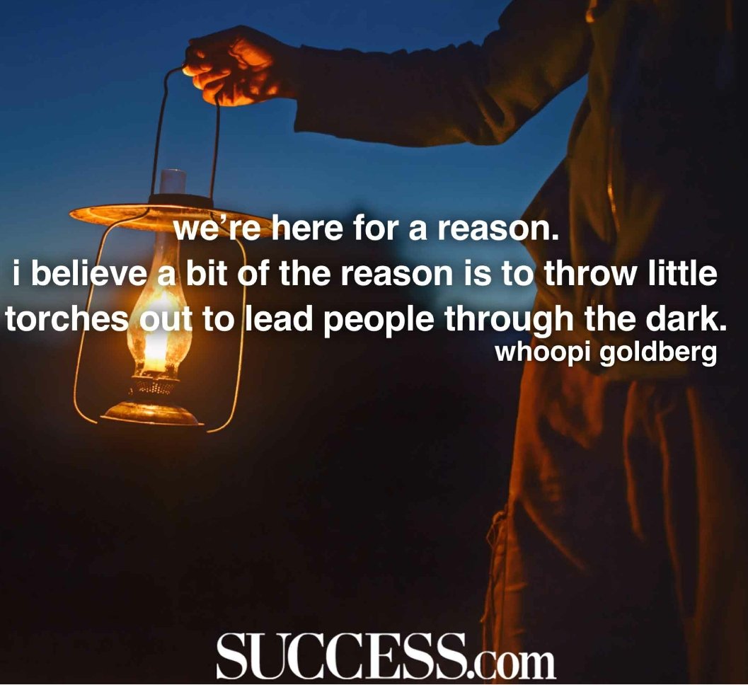 We’re here for a reason. I believe a bit of the reason is to throw torches out to lead people through the park.

#ThinkBIGSundayWithMarsha 
#JoyTrain #IQRTG
#LightUpTheLove #Love #LUTL 
#WednesdayWisdom 
#ChooseLove
#GoldenHearts
#FamilyTrain
#StarFishClub
#IAMChoosingLove
