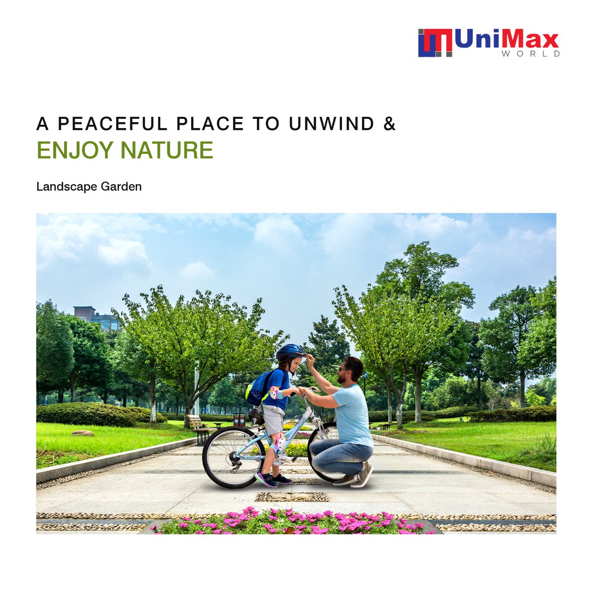 Escape the chaos & embrace serenity amidst nature exclusively at our landscape garden only at Unimax.

#UnimaxWorld #EscapeTheChaos #EmbraceSerenity #LandscapeGarden #NatureRetreat #Unimax #PeacefulMoments #CalmAmidstNature