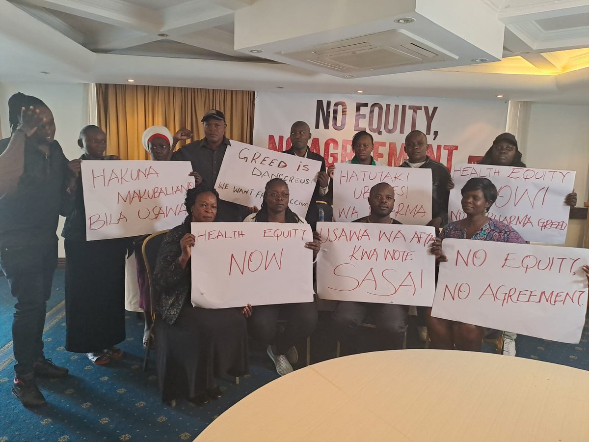 The Pandemic Agreement should promote proactive measures to address health disparities and inequities, ensuring that resources are distributed based on need rather than privilege
#HealthEquityNow #StopPharmaGreed
@WHOKenya @WHO @AIDSHealthcare @KELINKenya