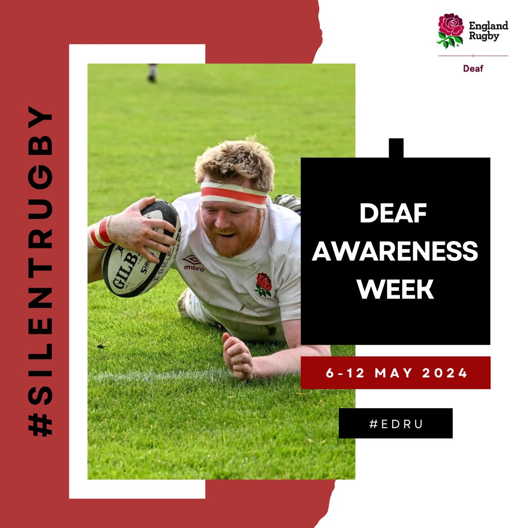Join us in celebrating Deaf Awareness Week between 6th - 12th May. Approximately 11,000,000 people in the UK are deaf or suffer from hearing loss. EDRU prides itself on giving the opportunity for people to represent their country. #SilentRugby #DeafAwareness2024