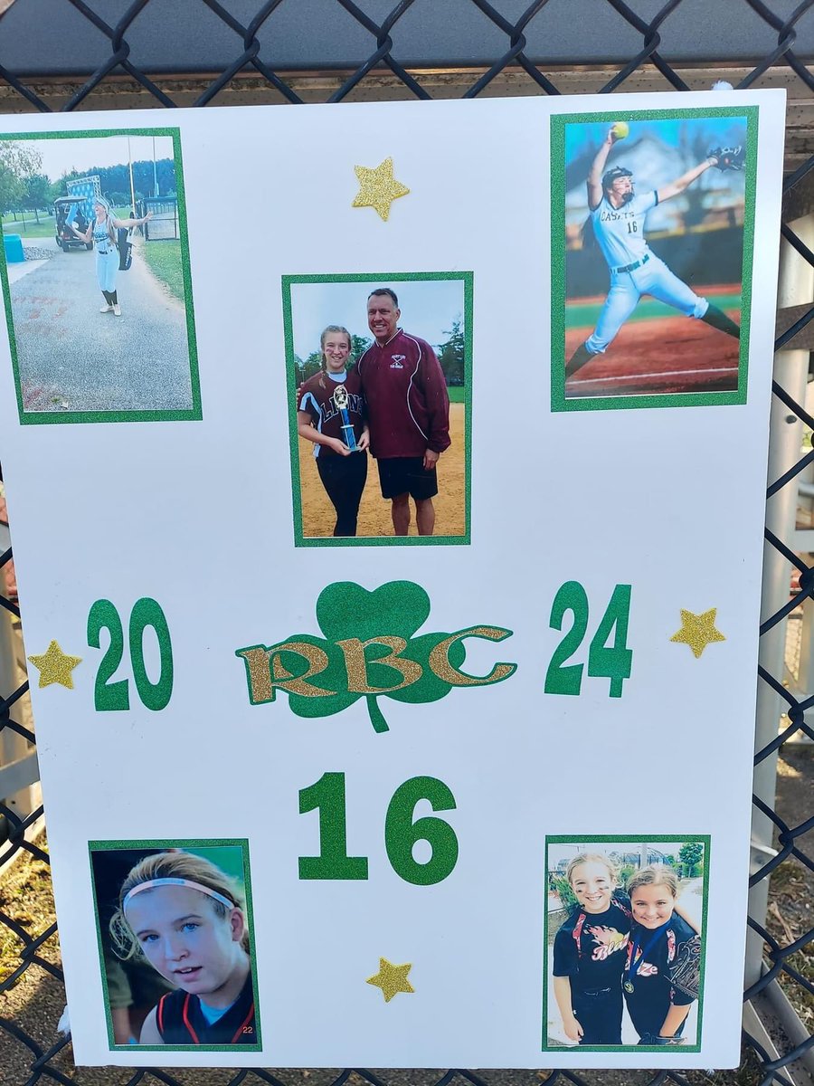 Senior night celebrations for our #16 Morgan O’Sullivan at Red Bank Catholic. Coaches Ed & Alan were proud to attend! Next up for Morgan is Catholic University & we can’t wait to follow her college career. So excited for you! 🎉🎈🌺🥎