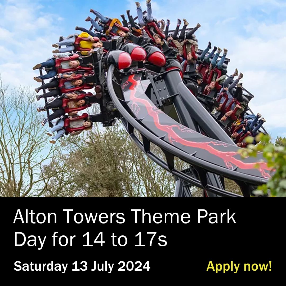 Age 14 to 17 with a vision impairment? Join a group of VI people your age & brave the thrill rides of Alton Towers together! VICTA staff & volunteers will be there to guide you & make sure you have a fun day! Be quick off the mark & apply for your place: victa.org.uk/victa-calendar…