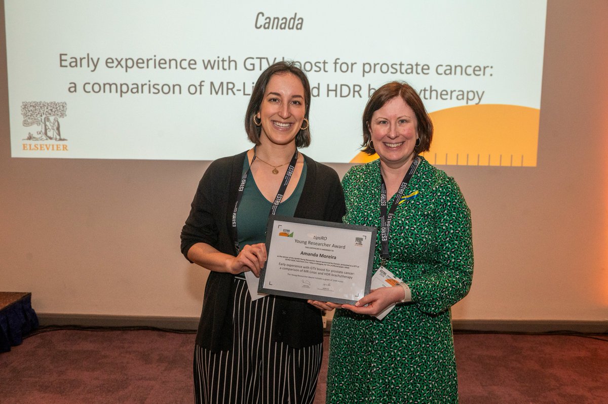 ESTRO_RT's tweet image. 🙌 Honored to present the Open Access Journals Young Researcher Awards, sponsored by Elsevier, in Glasgow! Congrats to Amanda Moreira (TipsRO), Virginia Gambetta (PhiRO), and Astrid Persson (ctRO) for their outstanding contributions to the radiotherapy community! #ESTRO24 #radonc