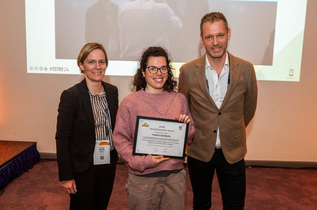 ESTRO_RT's tweet image. 🙌 Honored to present the Open Access Journals Young Researcher Awards, sponsored by Elsevier, in Glasgow! Congrats to Amanda Moreira (TipsRO), Virginia Gambetta (PhiRO), and Astrid Persson (ctRO) for their outstanding contributions to the radiotherapy community! #ESTRO24 #radonc