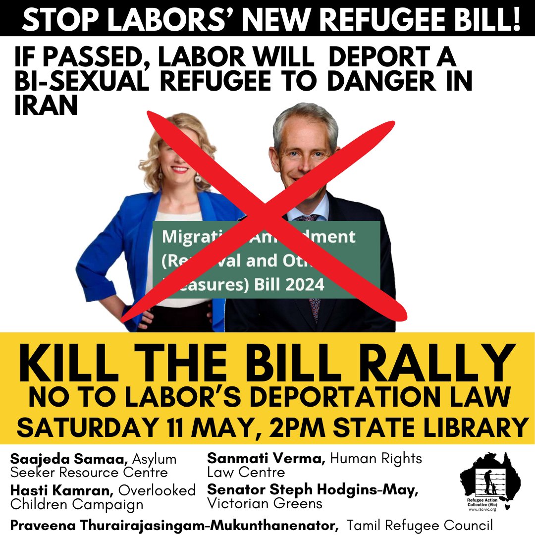 Saturday is the day to show your support for thousands of refugees who will be impacted by @albo govts latest attempt to outdo Dutton. #KilltheBill #RefugeesWelcome