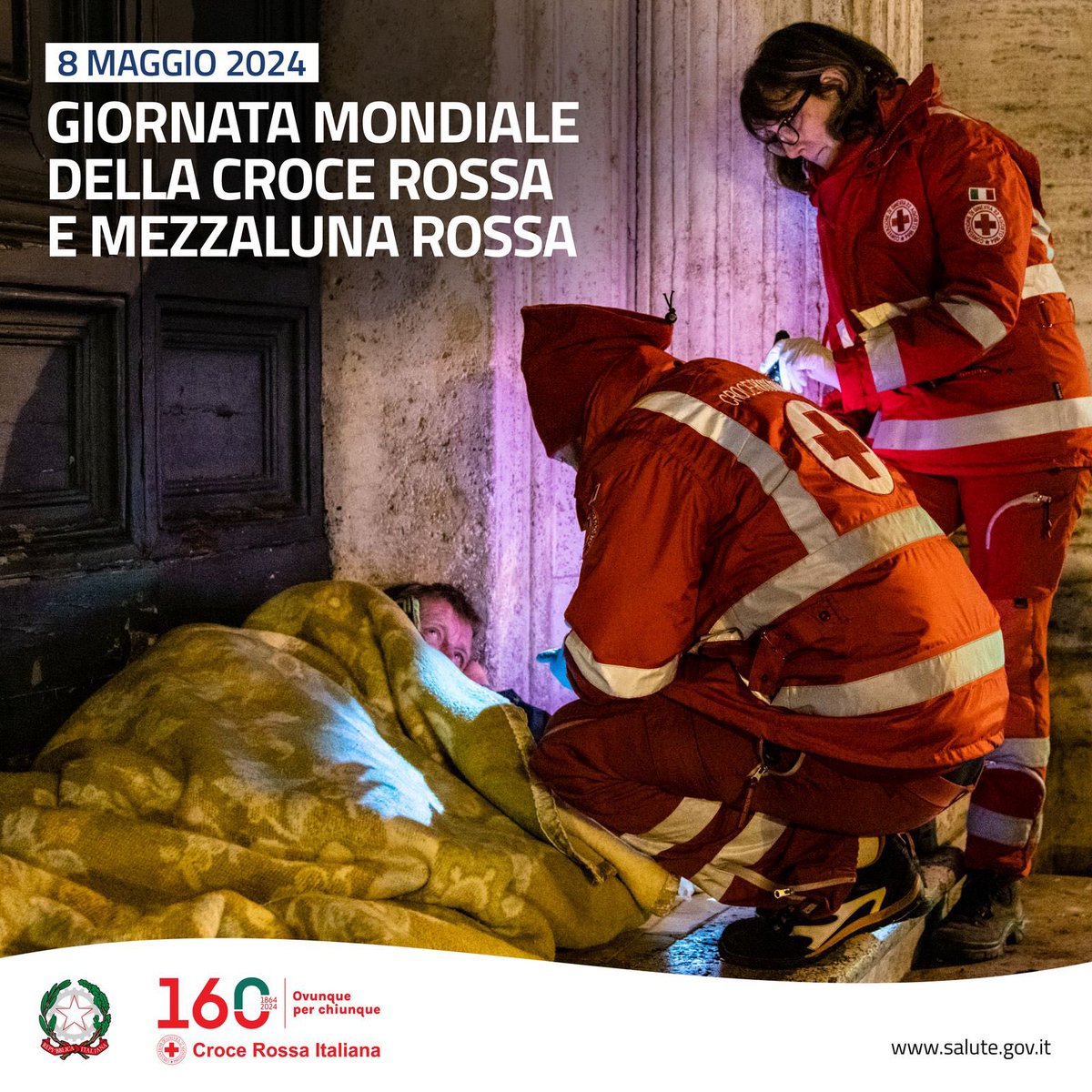 #8maggio Giornata mondiale @crocerossa e #Mezzalunarossa Grazie a tutti i volontari della Croce Rossa Italiana, per 160 anni di impegno e dedizione al servizio dell'umanità.