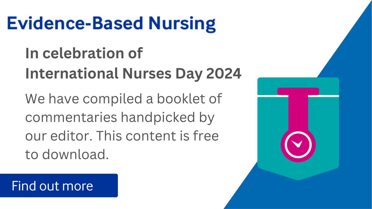 EBNursingBMJ's tweet photo. In celebration of International Nurses Day 2024, we have put together a booklet of commentaries handpicked by our editor. This content is free to download. Find out more here: https://t.co/gwcPd98iSc  #IND2024 https://t.co/x279F5YLIL