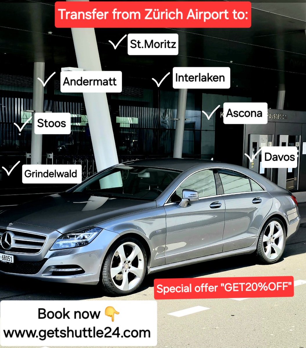 GetshuttleZh's tweet photo. ✨️Exclusive Offer: Save 20% with https://t.co/zleCRI9qFJ
Gift Cards for you next transfer in Switzerland from/to Zurich Airport!
#getshuttle #airports #BusinessSolutions #airporttransfer
https://t.co/2ucKfIUdrj… https://t.co/Sb7CTYgSkh