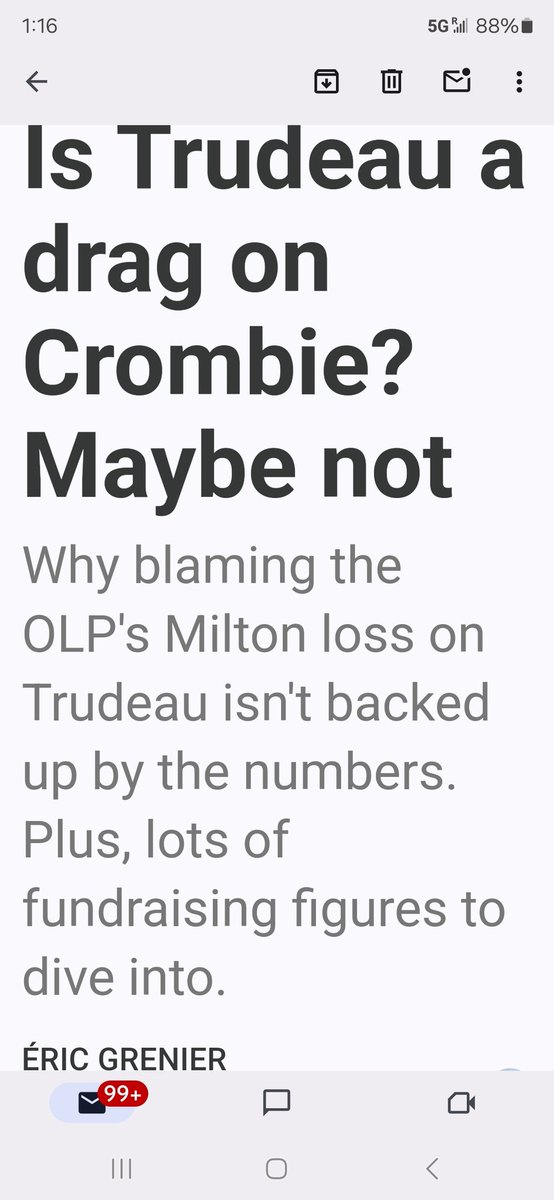 EMAIL ALERT: Even the pundits are catching on that @BonnieCrombie 💔and the Ontario Liberals 🤡are less *LESS* popular than Justin Trudeau and the LPC in Ontario. 💪🤪 Perhaps they didn't get destroyed in the recent by-election because Trudeau was dragging them down ⚓⚓⚓,…