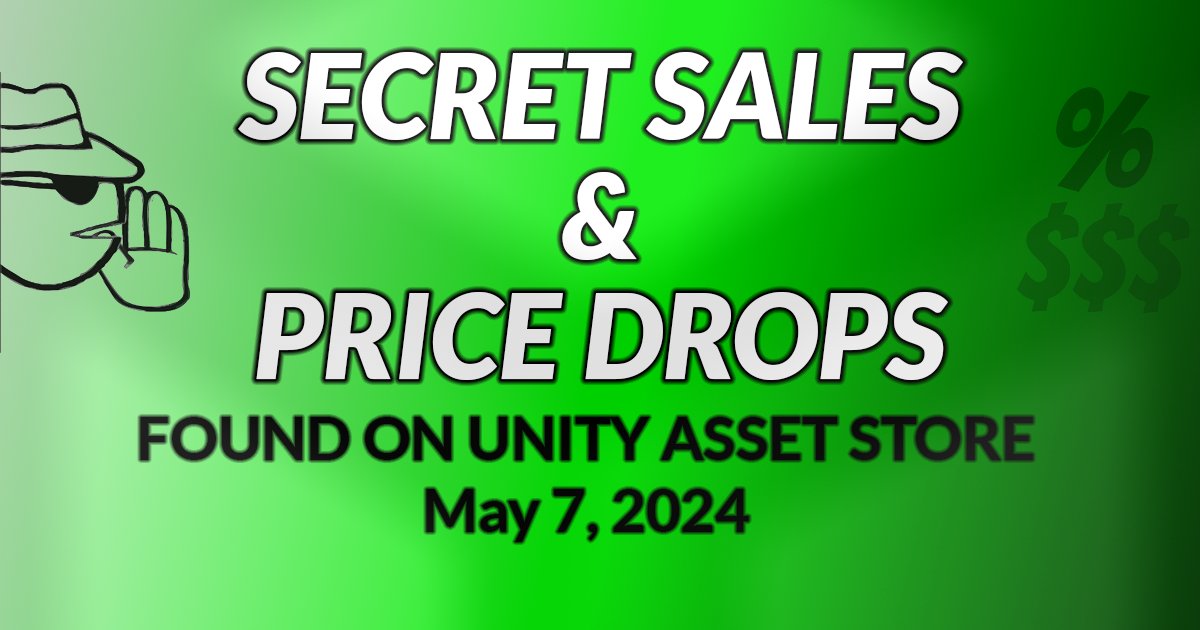 Save big on today's SECRET SALES and PRICE DROPS on Asset Store! September 20, 2023

221b-asset-street.com/newsletter/new…

#gamedev #AssetStore #IndieGameDev #Unity3d #unitytips  #gameassets #indiedev #UnityTip #Unity3DTips #GameAsset #unityassetstore #gamedesign #gameart #freegameassets