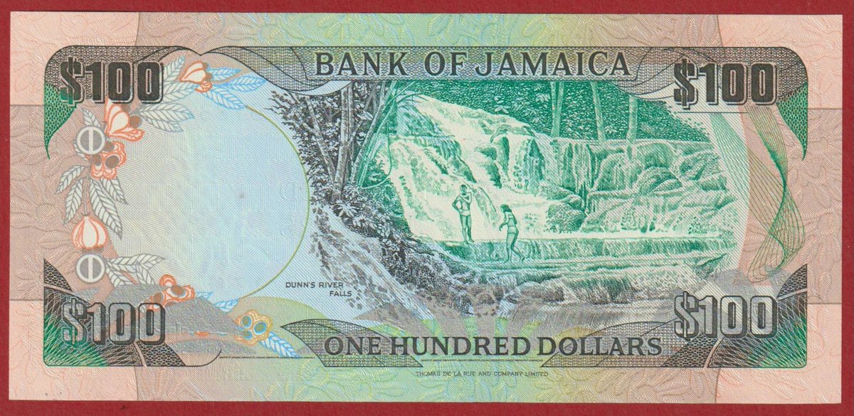Jamaica 100 Dollars 1991 P 75 a Crisp Gem UNC. ebay.com/str/patinanumi… ] #banknote #banknotes #paper #stamp #stamps #philately #books #coin #numismaticbooks #iridescent #rainbow #collectibles #coinsforsale