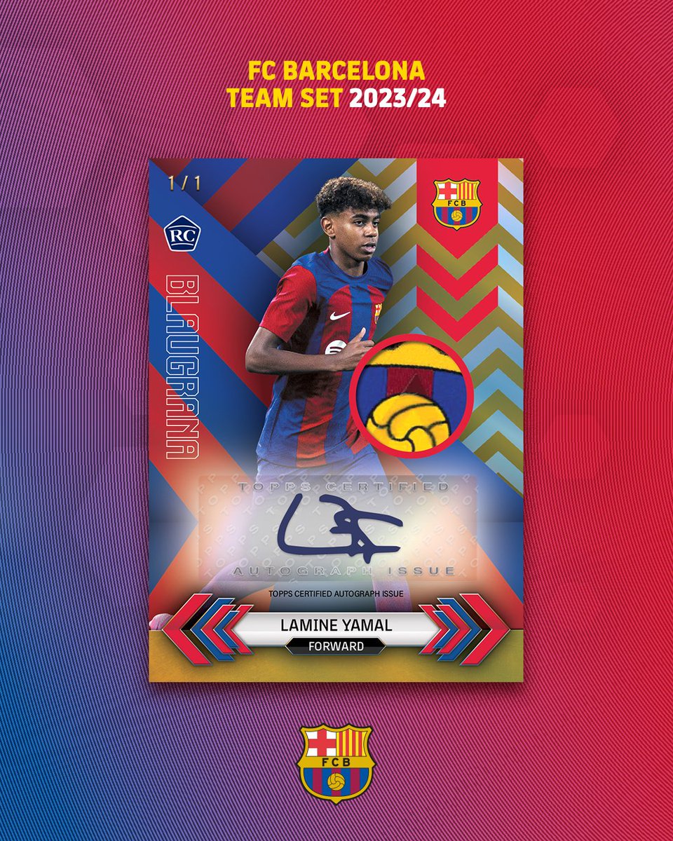 Topps_UK's tweet image. The Catalonian giants return for the 2️⃣0️⃣2️⃣3️⃣ / 2️⃣4️⃣ season with the Barcelona Team Set. OUT NOW 💙❤️

🆕 Vintage Barça
💙❤️ Blaugrana
💧 Gold Drip

1️⃣ Autograph, Relic or Autograph Relic Per Box 🤩

🔗 uk.topps.com/products/topps…

#Topps #FCB #TeamSet #Barcelona #Barça #TheHobby