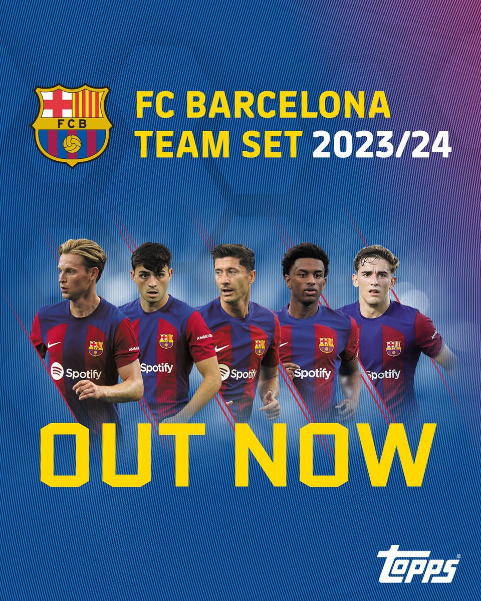 Topps_UK's tweet image. The Catalonian giants return for the 2️⃣0️⃣2️⃣3️⃣ / 2️⃣4️⃣ season with the Barcelona Team Set. OUT NOW 💙❤️

🆕 Vintage Barça
💙❤️ Blaugrana
💧 Gold Drip

1️⃣ Autograph, Relic or Autograph Relic Per Box 🤩

🔗 uk.topps.com/products/topps…

#Topps #FCB #TeamSet #Barcelona #Barça #TheHobby