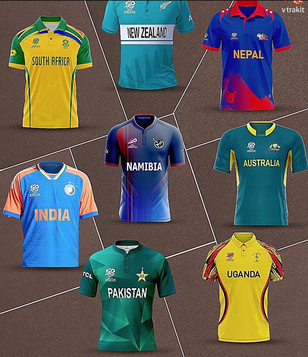 Official team jerseys for 2024 ICC T20 Worldcup so far.
Which jersey looks more fresh? 🤔
#T20WorldCup24 #T20woldcupschedule #T20worldcupqualifier #T20worldcupkits