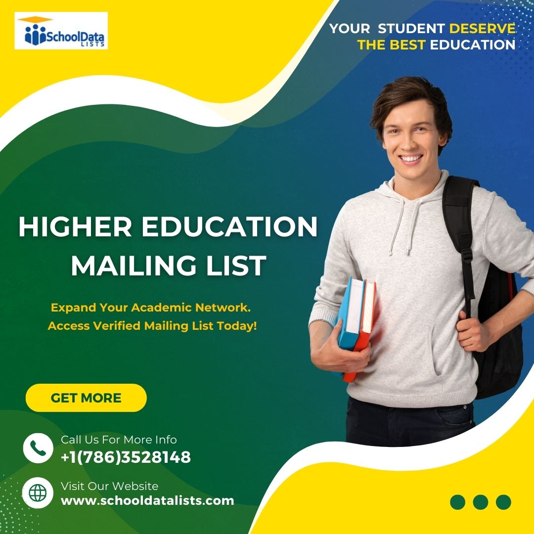 Connect with Higher Education: Mailing List Available!

Go through schooldatalists.com/database/highe…

#educational #Marketing #BusinessGrowth #B2B #EmailMarketing #EducationUSA