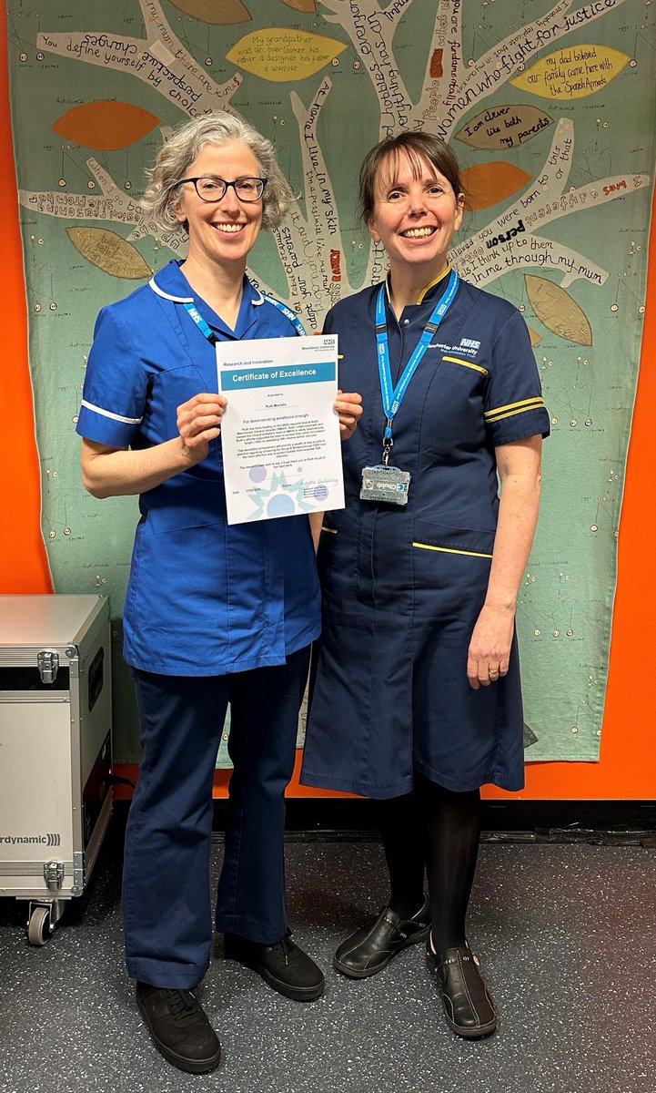 Congratulations to Ruth, Research Midwife at @MFT_SaintMarys on receiving an R&I Excellence Award! 🏅 Ruth led the GBS3 research team at @NorthMcrGH_NHS and exceeded their recruitment target by over 300 participants – an incredible achievement 👏.
