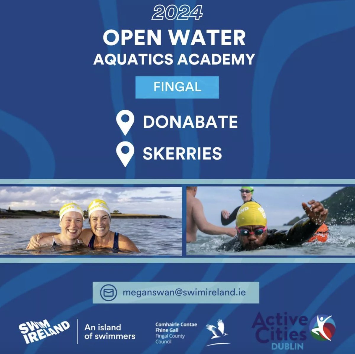 Join us this Summer as we dive into the Open Water with our Open Water Aquatics Academy Programmes. 🏊‍♀️ Time: 6pm-8pm on Thurs Location 1: Skerries Beach Duration 1: 5 weeks, May 30 Location 2: Donabate Beach Duration 2: 5 weeks, July 6 app.joinin.online/#/app/joinin/o… @swimireland