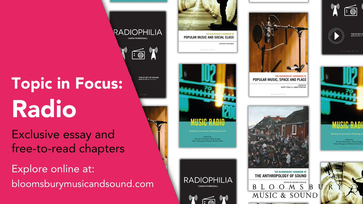 📣 Free-to-read chapters! Read 5 free chapters alongside an exclusive essay about radio as part of the featured content on our digital platform, Bloomsbury Music & Sound. Click here to explore: bit.ly/3oonaSx
