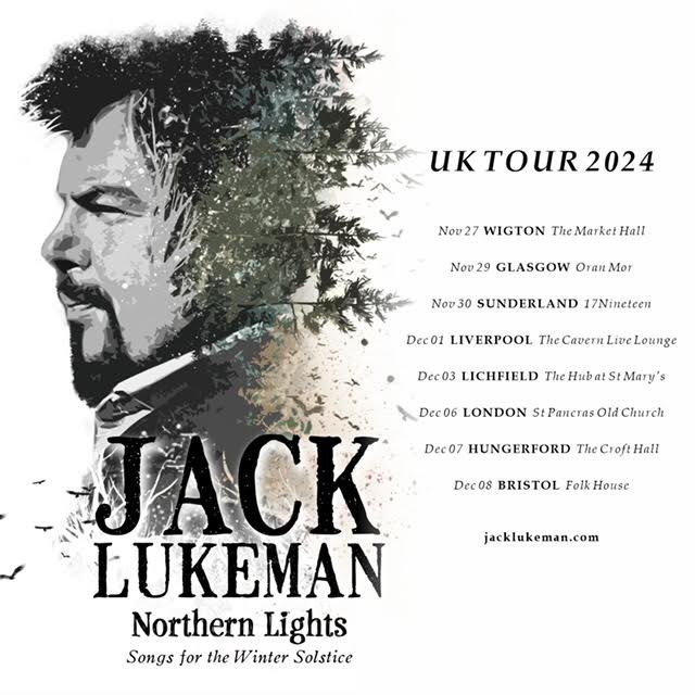 JUST ANNOUNCED/// @jackllukeman brings Northern Lights - Songs of the Winter Solstice to @OranMorGlasgow on Friday 29 November 2024. 🎟️ on sale Friday at 9am.