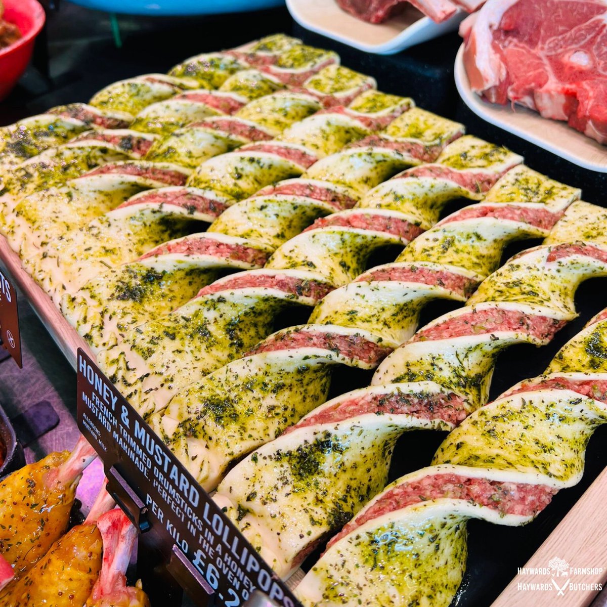 🐑 ✨ Dive into deliciousness with our Lamb's Twist! Puff pastry with a flavourful filling of lamb, mint, and pea sausagemeat. Perfect for a delightful meal any day of the week. #LambsTwist #SavouryDelights #GourmetTreats #ShopLocal #Farmshop #Butchers #Tonbridge #Haywards1990