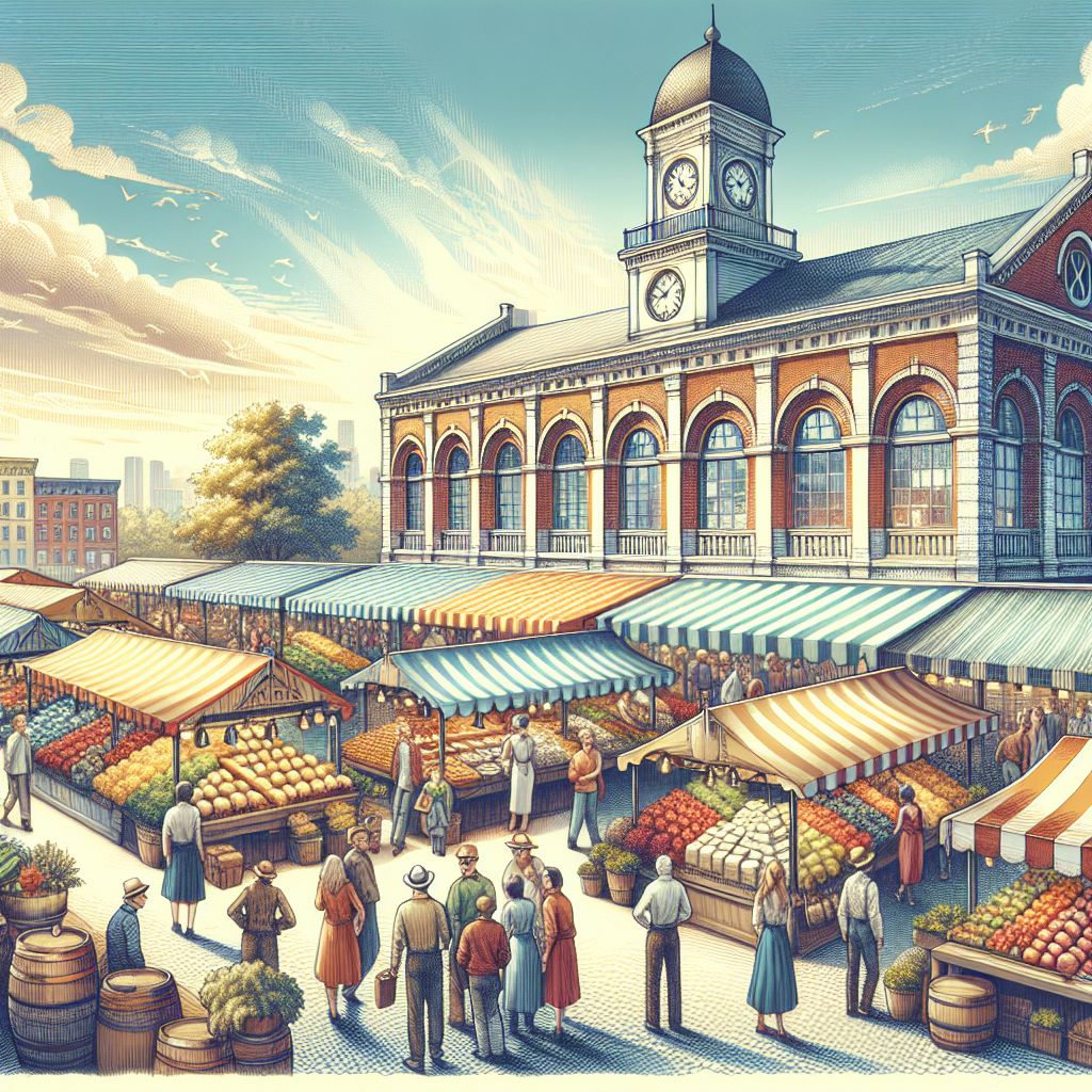 📍 West Side Market in Cleveland is Ohio's oldest operating market. #ClevelandOhio #LocalHistory 🛒🍎🧀