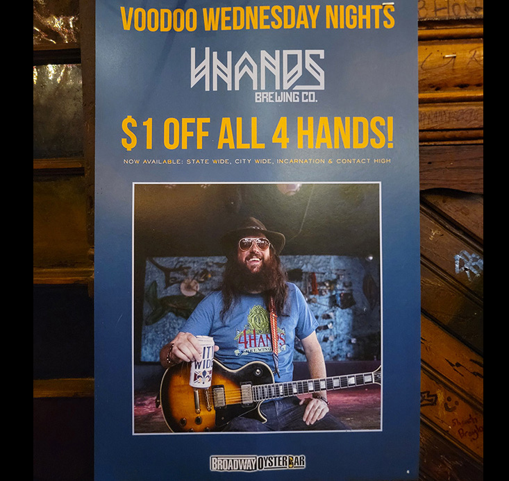TONIGHT: Sean Canan's Voodoo Players are celebrating Billy Joel's 75th birthday with a celebration, bringing you 2 huge sets of both Billy & Elton classics, with some deep cuts thrown in. Who will win the battle of the pianos? Grab a @4HandsBrewingCo special! #VoodooBillyvsElton
