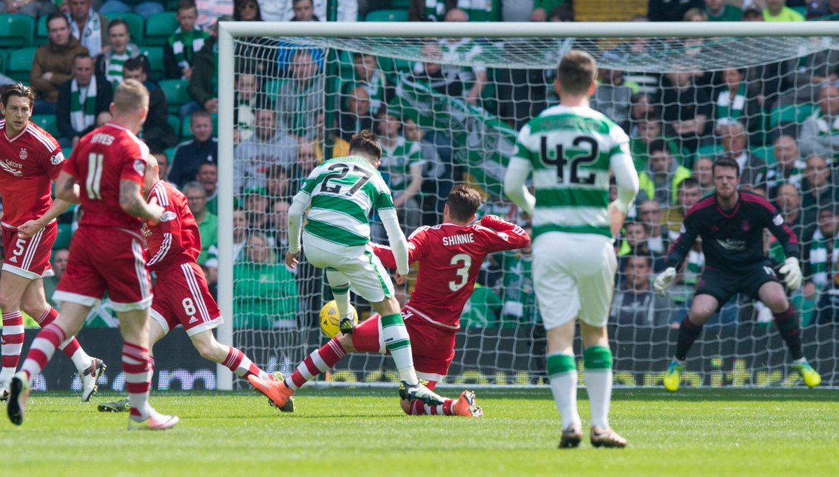 ON THIS DAY 8th MAY 2016 Celtic 3-2 Aberdeen - SPL Goals - Roberts (7′20′) Lustig (49′) Celtic win the SP league title. Five in-a-Row Roberts the man scoring a double ☘️☘️