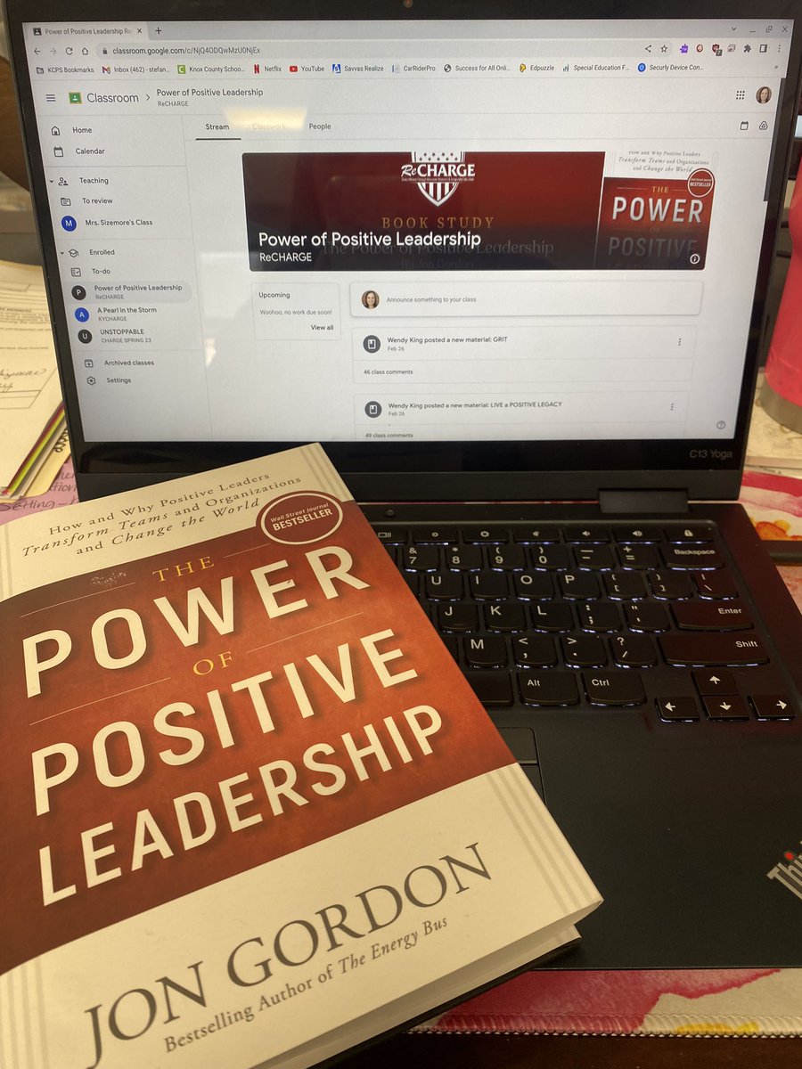 Just finished up this book study and ready to have a more positive approach to life! I enjoyed learning how to focus more on the positive things! @KyCharge @KEDCGrants