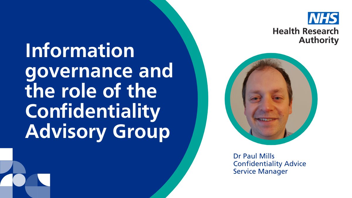 We're looking forward to speaking to staff from Integrated Care Boards across the country today about the role of the Confidentiality Advisory Group. Dr Paul Mills will be talking about the use of confidential data and how CAG fits into the information governance landscape.