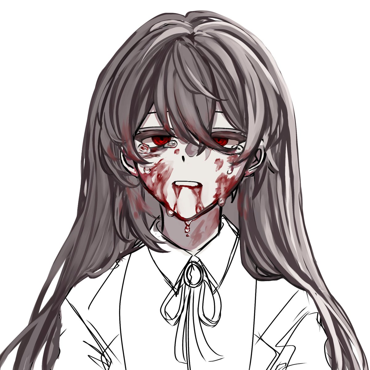 ลงสีเลือดสนุกมากก #วาดรูป #จิ้งจอกเหมันต์