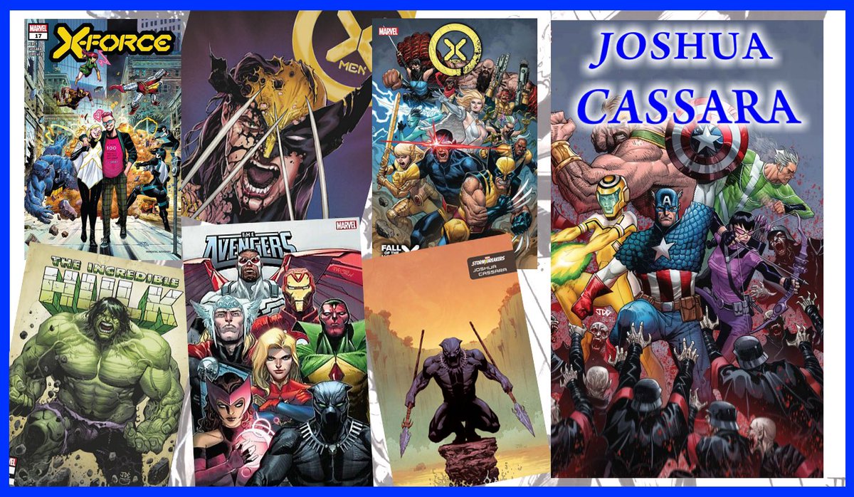 Arrancamos anunciando a @joshuacassara. Dibujante esencial en los cómics de mutantes de los últimos años con largas etapas en X-Force, La imposible Patrulla X o Lobezno, entre otros. Hablaremos con él de sus proyectos pasados, presentes y futuros. Todo un “hot artist” en Avilés