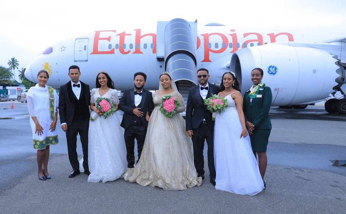 Ethiopian turns on the celebration mode with a special event hosting three of its employees' weddings with luxurious three-night Zanzibar honeymoon package. Stay tuned for updates and follow #WeddingatEthiopian #ETHolidays #BlueberryTravel #SkylightHotel for more exciting details