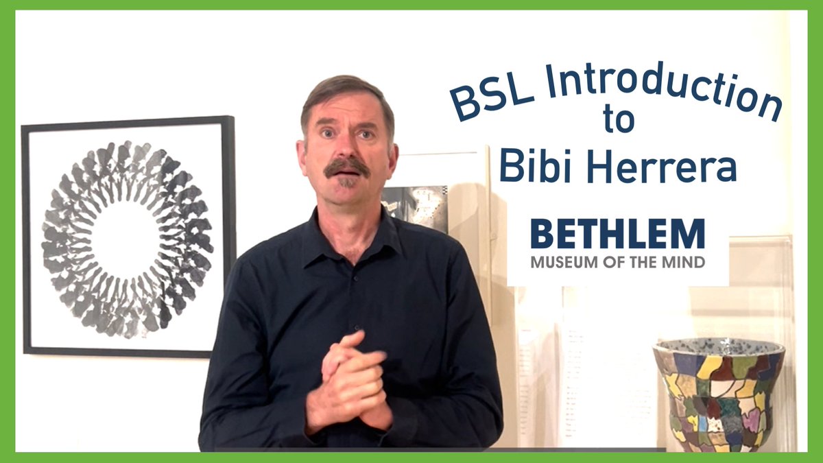 This week is #DeafAwarenessWeek and we've just uploaded a brand new video in BSL! Focusing on the life and work of ceramicist Bibi Herrera who spent time as a patient at Bethlem. Presented by Edward Richards. Watch here: bit.ly/BSL_Bibi #bsl #bibiherrera #signlanguage