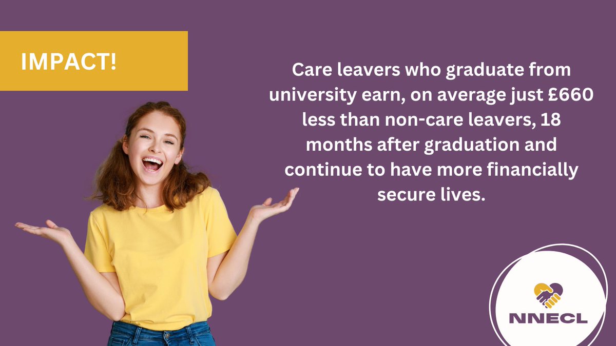 🤝🎓Empowering young people with care experience to thrive in education and beyond is at the heart of our mission. Join us in making a difference 🙌😊 #NNECL #careleavers #careexperienced