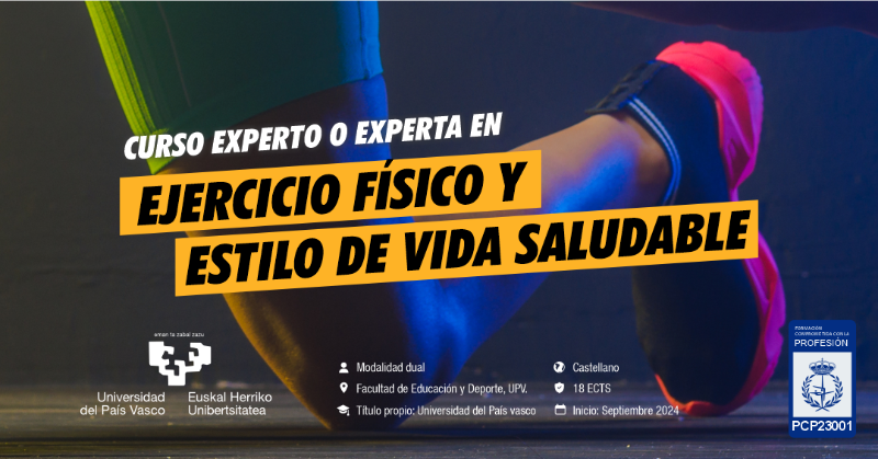 ConsejoCOLEF's tweet photo. #PostgradosComprometidosEFD | 

✨Curso Oficial de Experto o Experta en Ejercicio Físico y Estilo de Vida Saludable✨ @upvehu

Este Título Oficial consta de 18 ECTS en modalidad dual (presencial y online).

⏰Inicio del Curso: septiembre de 2024.