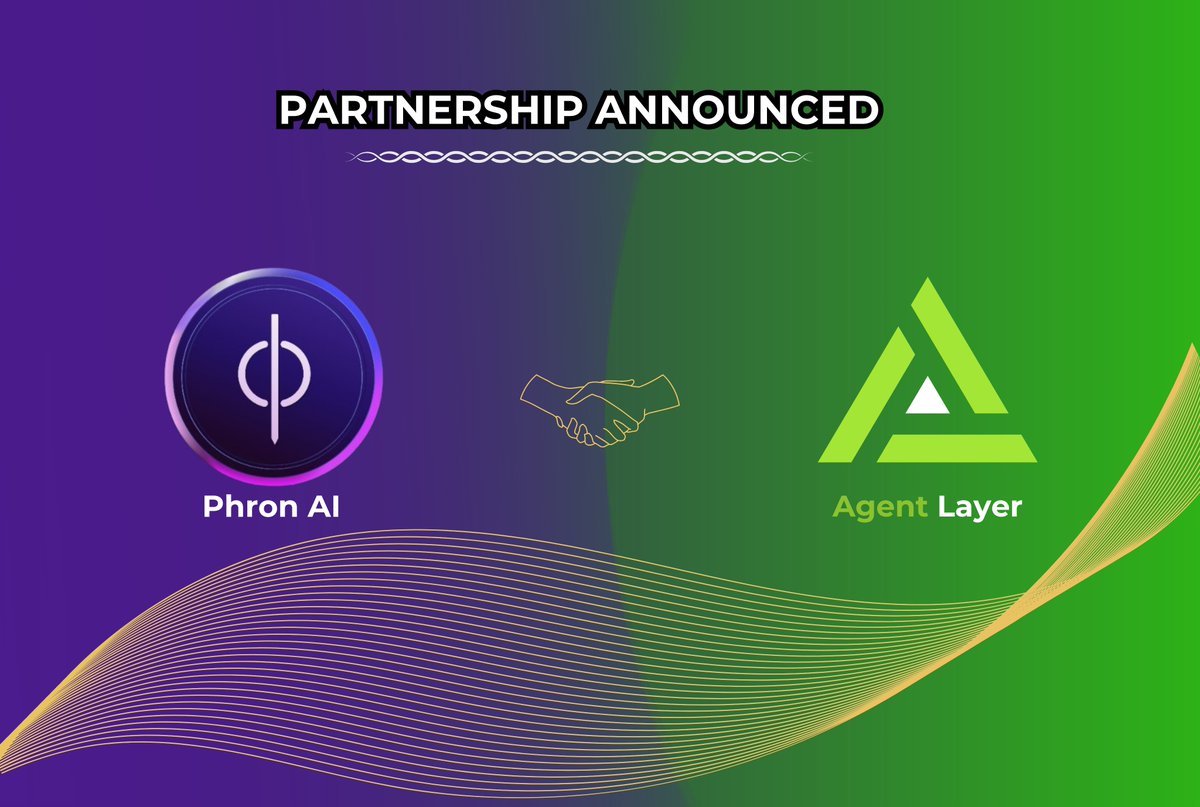 Buckle up! #PhronAI and @Agent_Layer  are joining forces to revolutionize AI!  🦾

Imagine a world where AI agents collaborate seamlessly, powered by the world's first blockchain network for AI – #AgentLayer 

We are unlocking a future brimming with possibilities!🚀
   
#AI